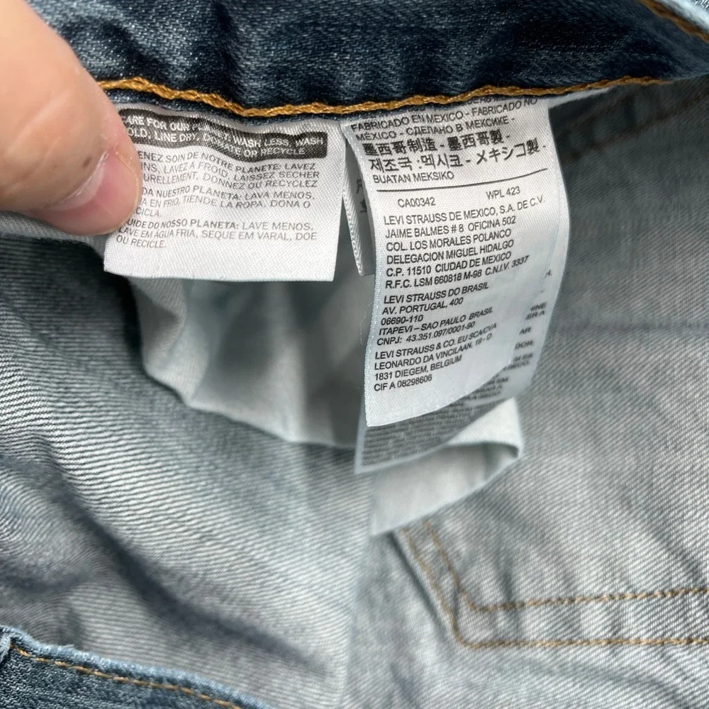 Levi's 559 Relaxed‎ Straight Jeans Blue Mid Wash Denim 42x32 Mens Workwear